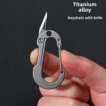 Multifunctional Titanium Alloy Keychain Portable