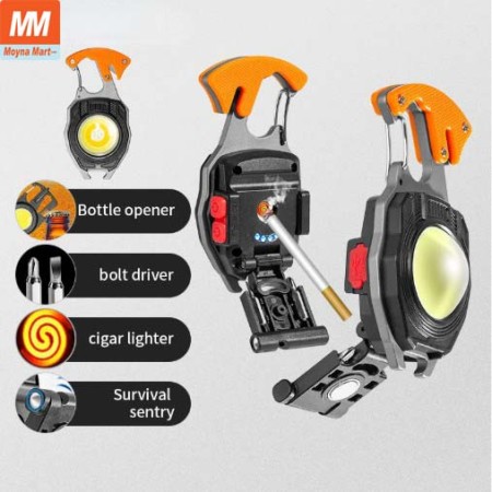 Multifunctional LED Rechargeable Keychain Light