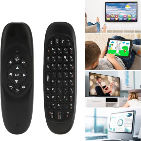 Wireless Air Mouse (Voice Control ) Qwerty Keyboard with Android Smart TV Controler