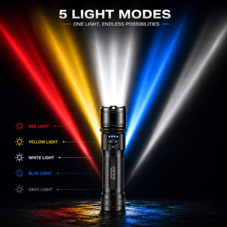 5 Color Premium Torchlight With DJ Light
