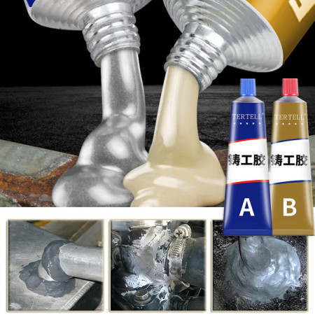 (1 Pair) Waterproof Heat Resistance Cold Weld AB Glue